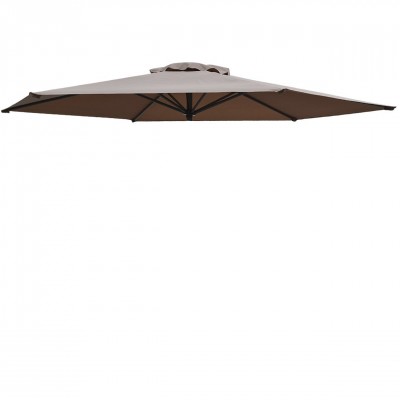 Replacement Patio Umbrella Canopy Cover for 9ft 6 Ribs Umbrella Taupe (CANOPY ONLY)-Taupe   563600368